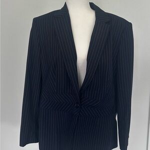 JONES NEW YORK Women's The Emma Jacket w/Buttons Navy Blue Size 16 NWT